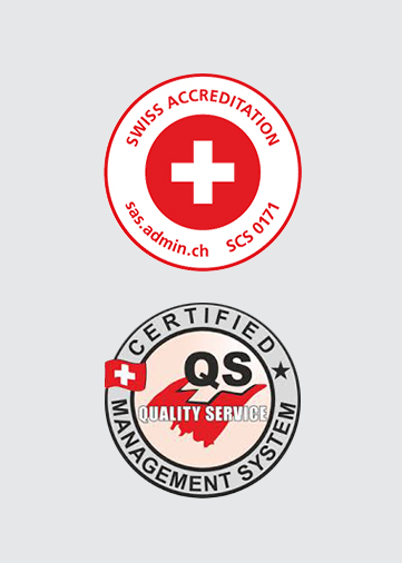 Swiss accreditation and quality badges