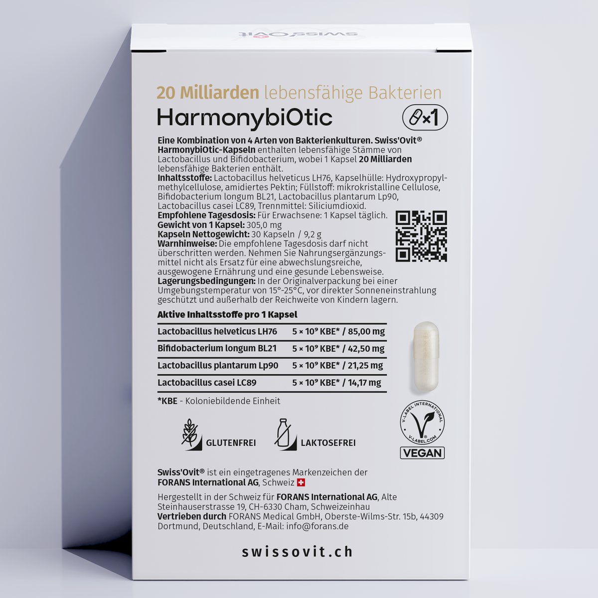 Zutaten und Anleitung auf der Rückseite von HarmonybiOtic