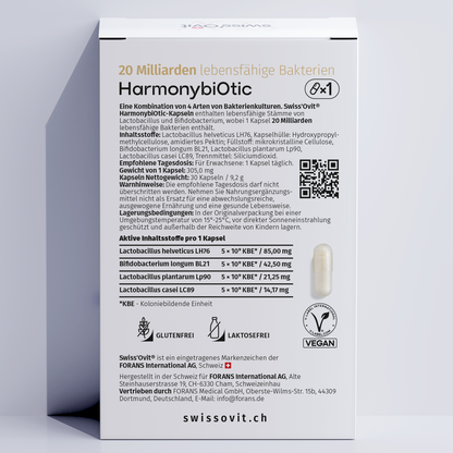 Zutaten und Anleitung auf der Rückseite von HarmonybiOtic